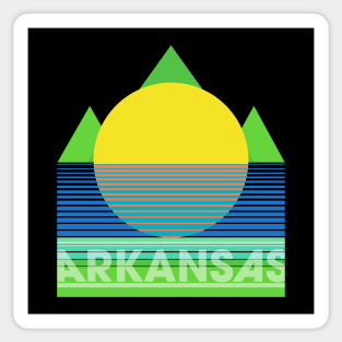 Neon Arkansas Sticker